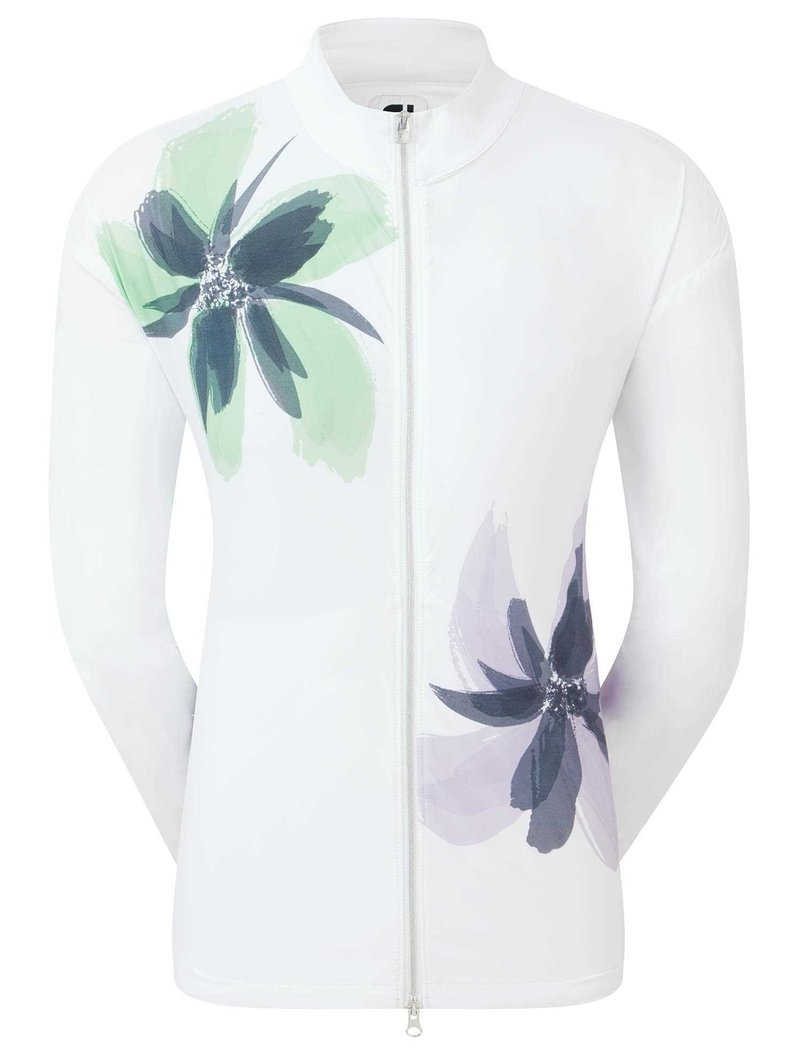 FootJoy Lightweight Full-Zip chaqueta de mujer, blanco/lavanda