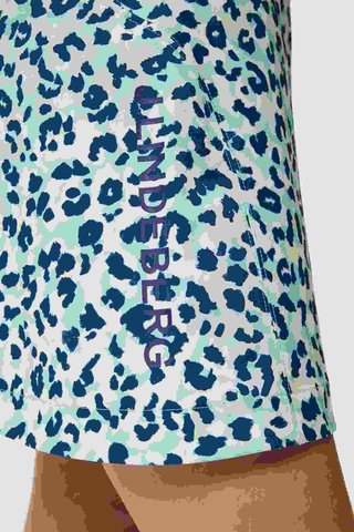 J.Lindeberg Themba falda de golf 2024 para mujer, leopard aruba blue