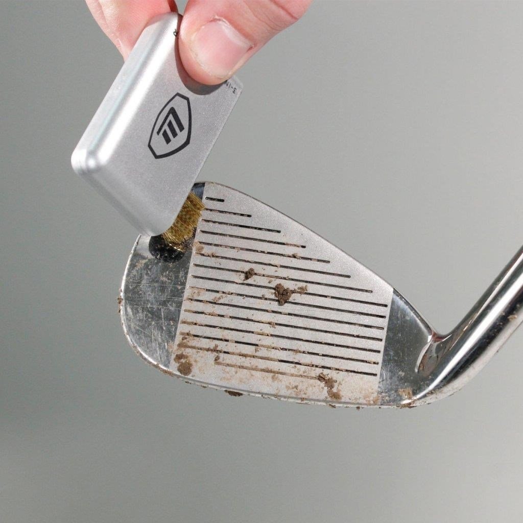 Masters 3-In-1 Cleaner Brush accesorio de golf, plateado