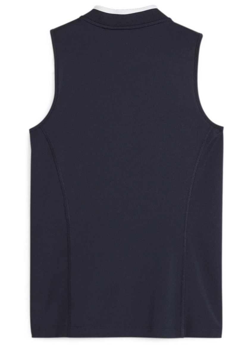 Puma Range Pique Sleeveless polo de mujer, azul marino