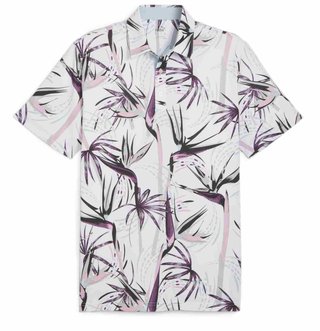 Puma Mattr Birds of Paradise polo de hombre, blanco