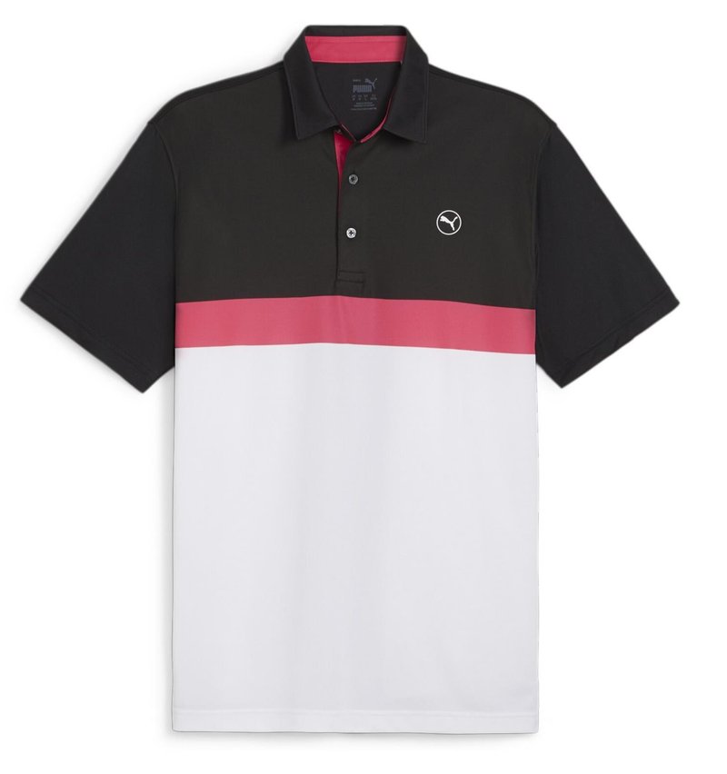 Puma Pure Colorblock polo de hombre, blanco