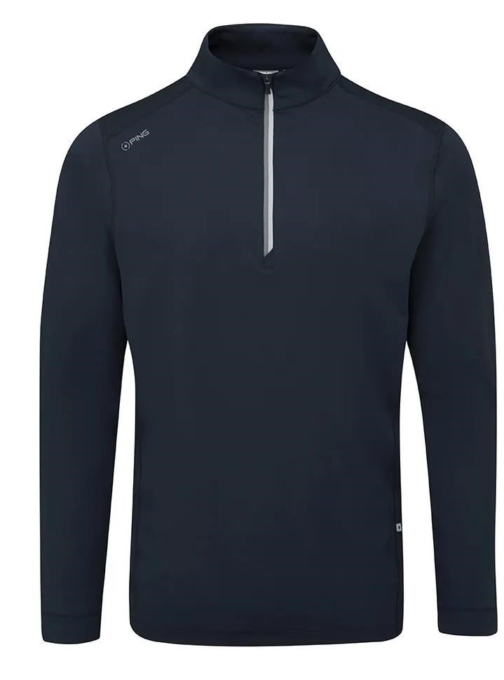 PING Latham Half Zip chaqueta polar de hombre, azul marino