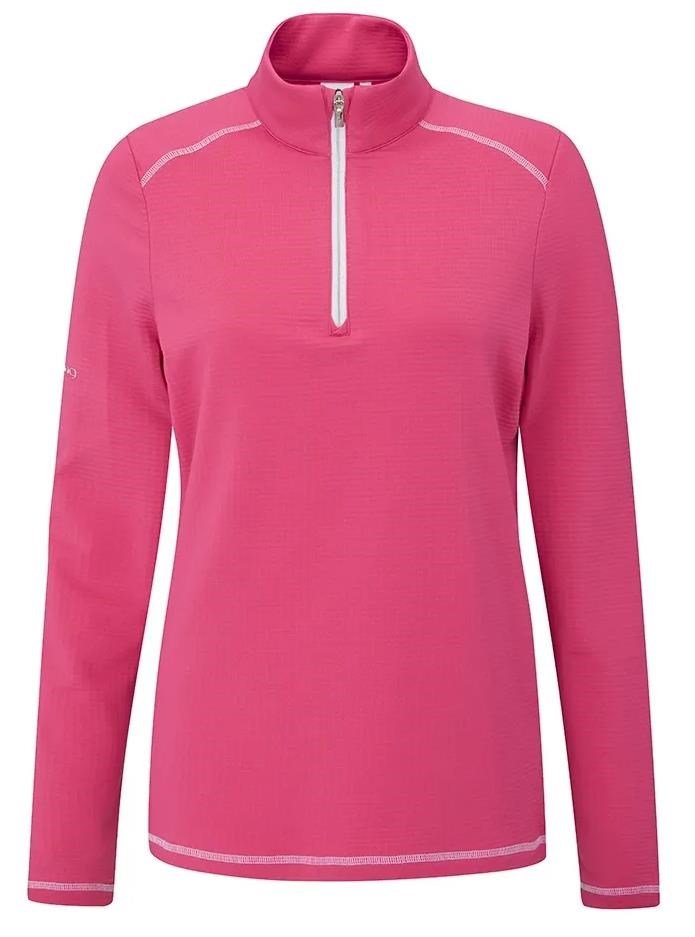 PING Sonya Fleece sudadera de mujer, pink bloosom