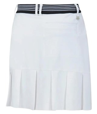 PING Vic falda pantalón de golf para mujer, blanca