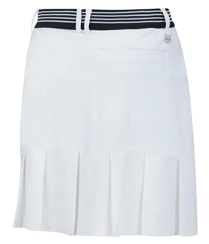 PING Vic falda pantalón de golf para mujer, blanca