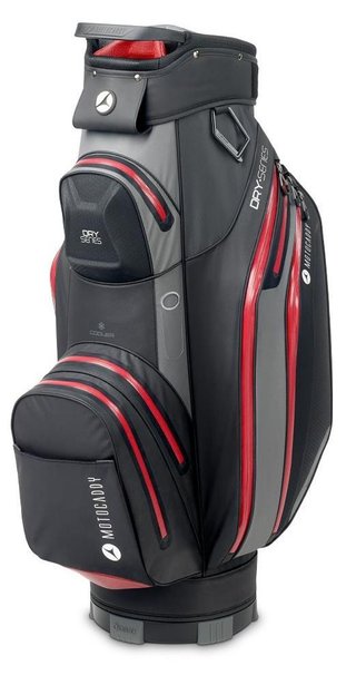 Motocaddy Dry-Series cart bag, carbón/rojo