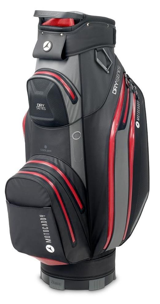 Motocaddy Dry-Series cart bag, carbón/rojo