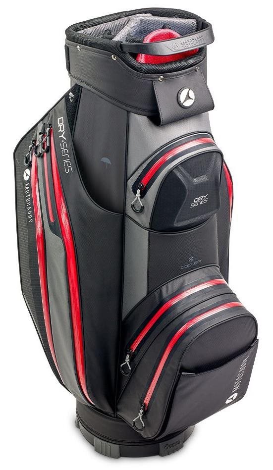 Motocaddy Dry-Series cart bag, carbón/rojo