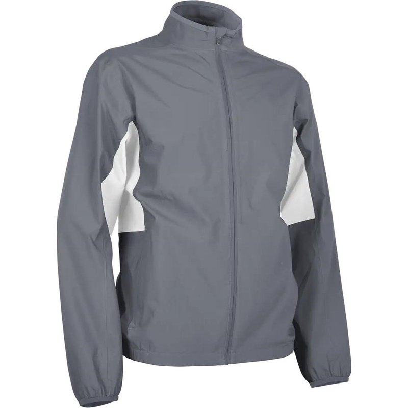 Sun Mountain Monsoon chaqueta impermeable de hombre, cadet/white