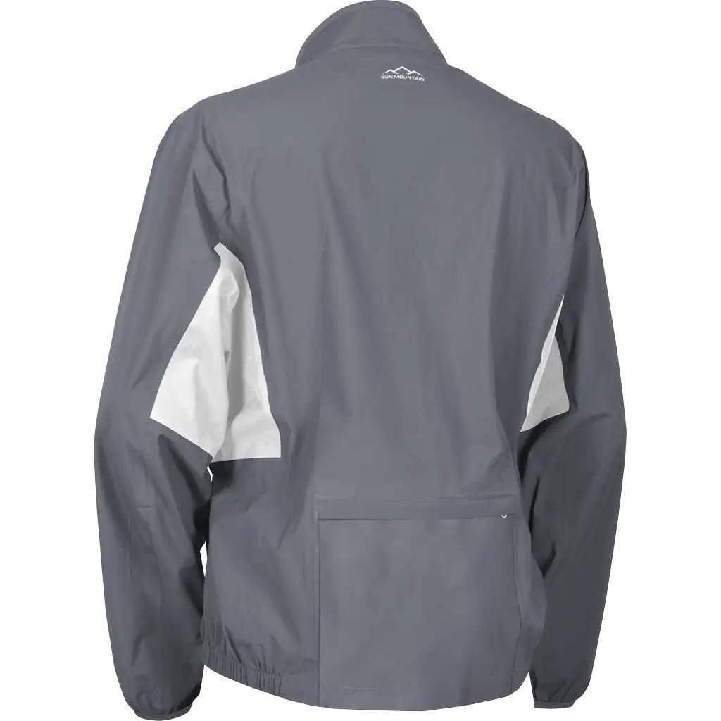 Sun Mountain Monsoon chaqueta impermeable de hombre, cadet/white