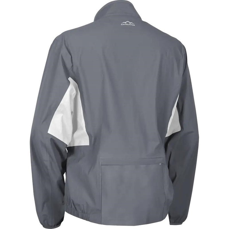 Sun Mountain Monsoon chaqueta impermeable de hombre, cadet/white