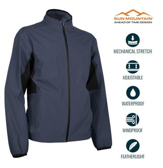 Sun Mountain Monsoon chaqueta impermeable para hombre, navy/black