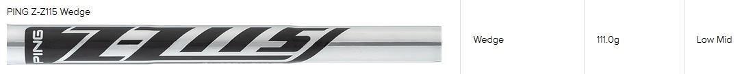 PING s159 Midnight wedge, acero