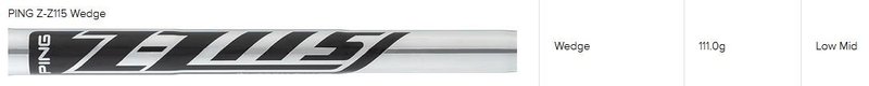 PING s159 Midnight wedge, acero