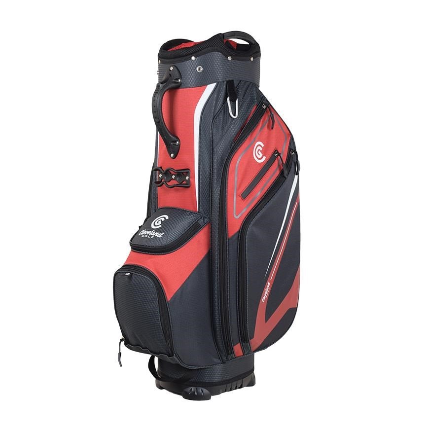 Cleveland Friday 3 cart bag, rojo/carbón