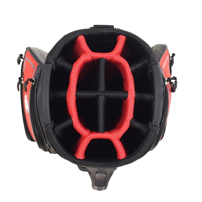 Cleveland Friday 3 cart bag, rojo/carbón