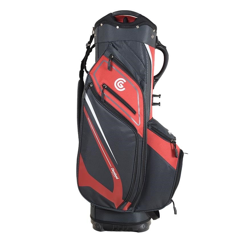 Cleveland Friday 3 cart bag, rojo/carbón