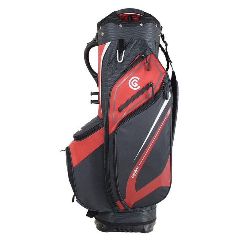 Cleveland Friday 3 cart bag, rojo/carbón