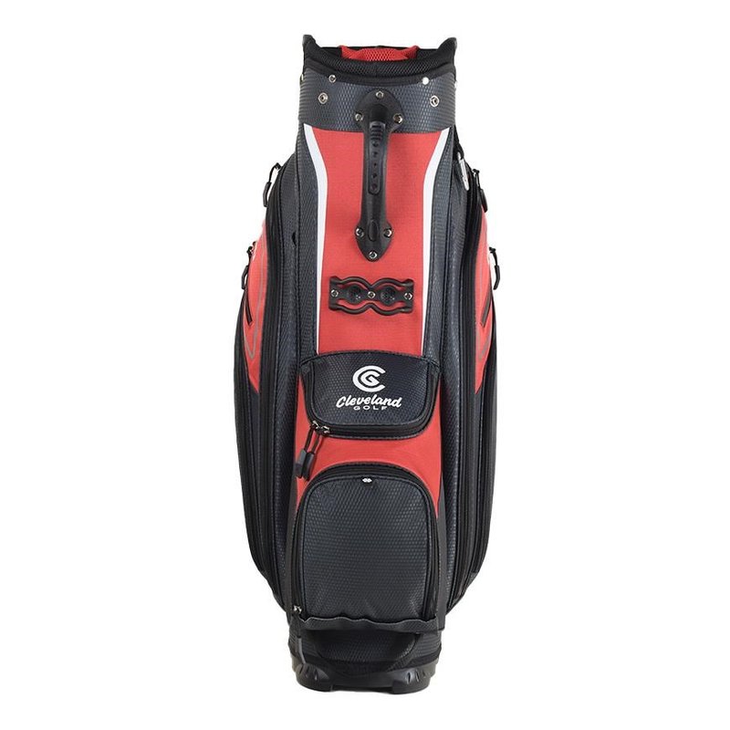 Cleveland Friday 3 cart bag, rojo/carbón