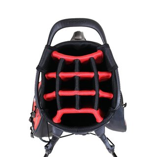 Cleveland Saturday 2 stand bag, rojo/carbón