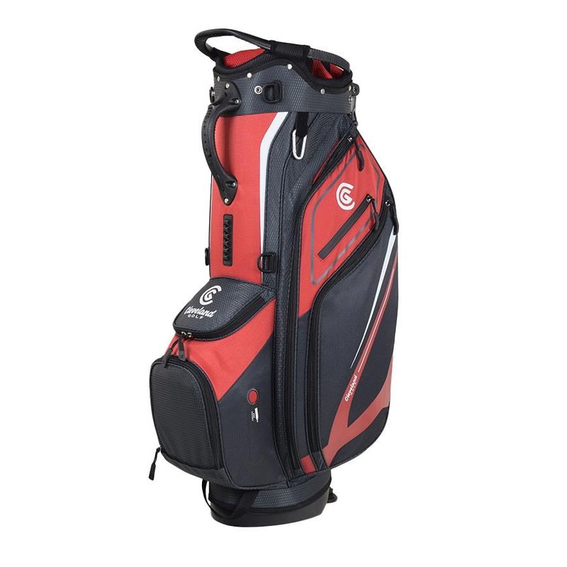 Cleveland Saturday 2 stand bag, rojo/carbón