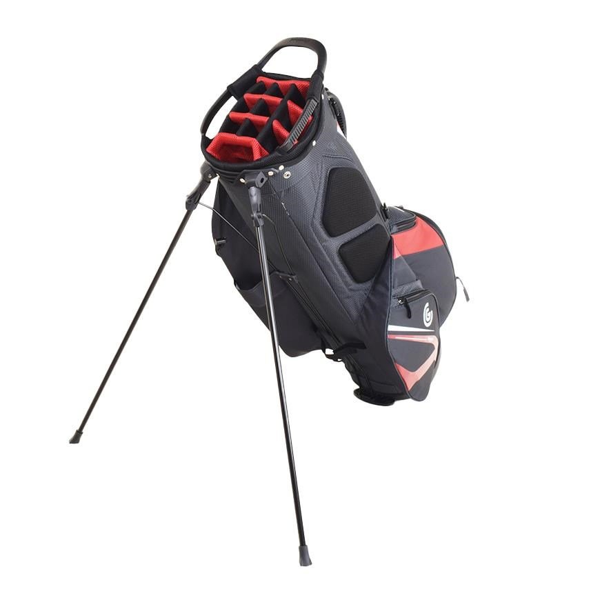 Cleveland Saturday 2 stand bag, rojo/carbón