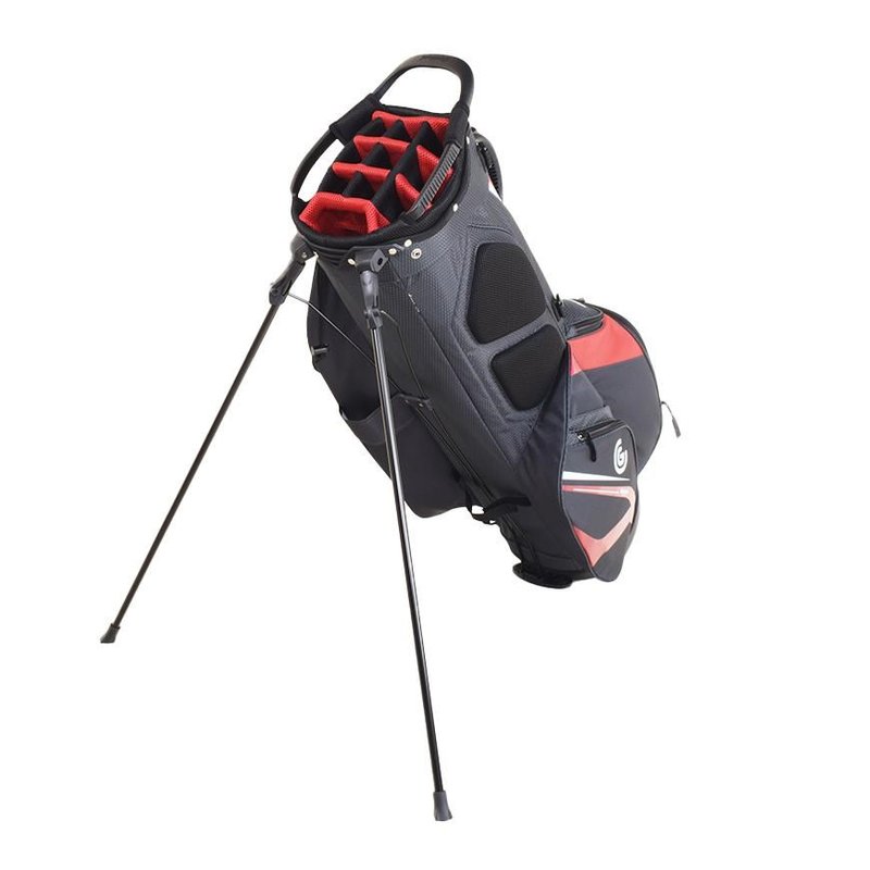 Cleveland Saturday 2 stand bag, rojo/carbón