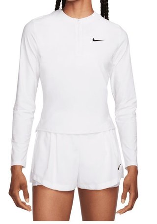 Nike Court Advantage sudadera de mujer, blanco/negro