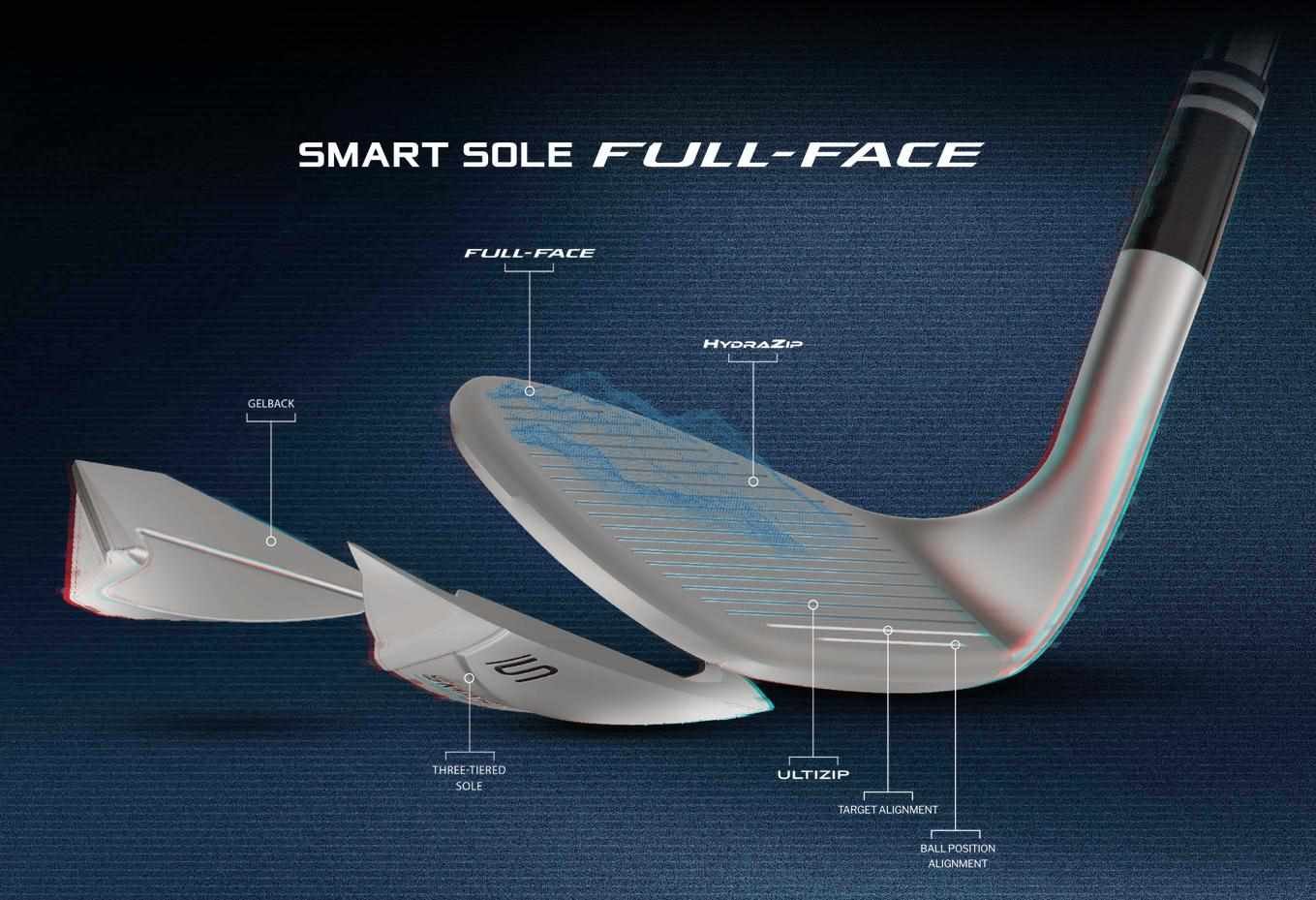 Cleveland Smart Sole Full Face wedge de damas, grafito