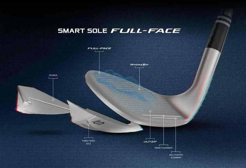 Cleveland Smart Sole Full Face wedge de hombre, grafito