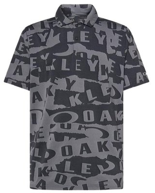 Oakley Ransom Jacquard polo de hombre, collage black