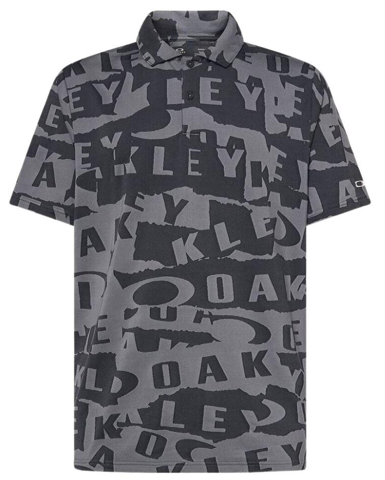 Oakley Ransom Jacquard polo de hombre, collage black