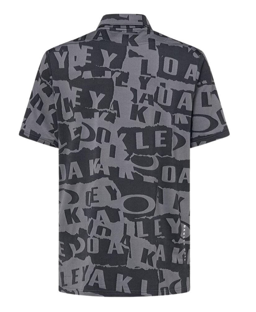 Oakley Ransom Jacquard polo de hombre, collage black