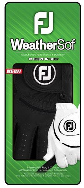 FootJoy WeatherSof 24 guante de golf para mujer, negro