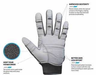 Bionic Relief Grip 2.0 guante de golf para hombre, blanco