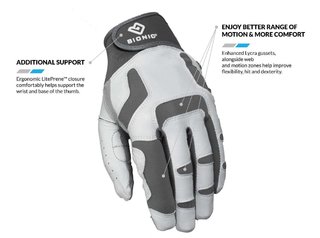 Bionic Relief Grip 2.0 guante de golf para hombre, blanco