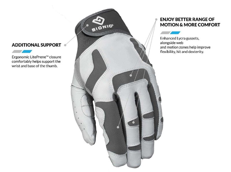 Bionic Relief Grip 2.0 guante de golf para hombre, blanco