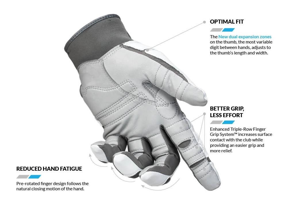 Bionic Relief Grip 2.0 guante de golf para hombre, blanco