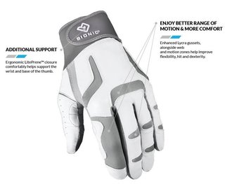 Bionic Relief Grip 2.0 guante de golf para mujer, blanco