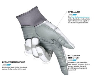 Bionic Relief Grip 2.0 guante de golf para mujer, blanco