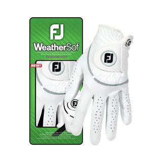 FootJoy WeatherSof guante de golf para mujer, blanco/gris
