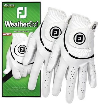 Footjoy FootJoy WeatherSof guantes de golf mujer, blanco/negro
