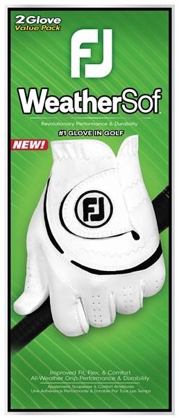 Footjoy FootJoy WeatherSof guantes de golf mujer, blanco/negro