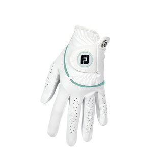 Footjoy FootJoy WeatherSof guante de golf para mujer, blanco/sea glass