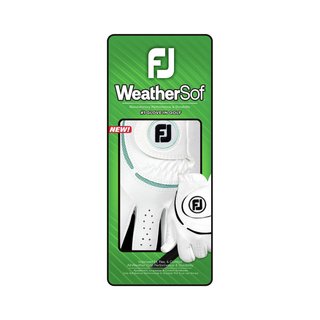 Footjoy FootJoy WeatherSof guante de golf para mujer, blanco/sea glass