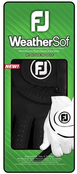 FootJoy WeatherSof guante de golf para hombre, negro