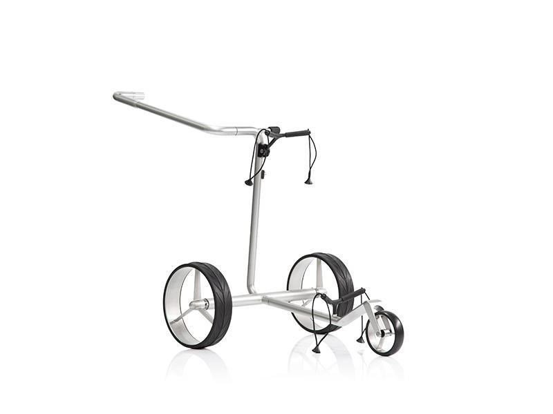 JuStar Carbon Light SET (incl. umbrella, scorecard holder, carry bag, el. parking brake) carrito eléctrico, titanium