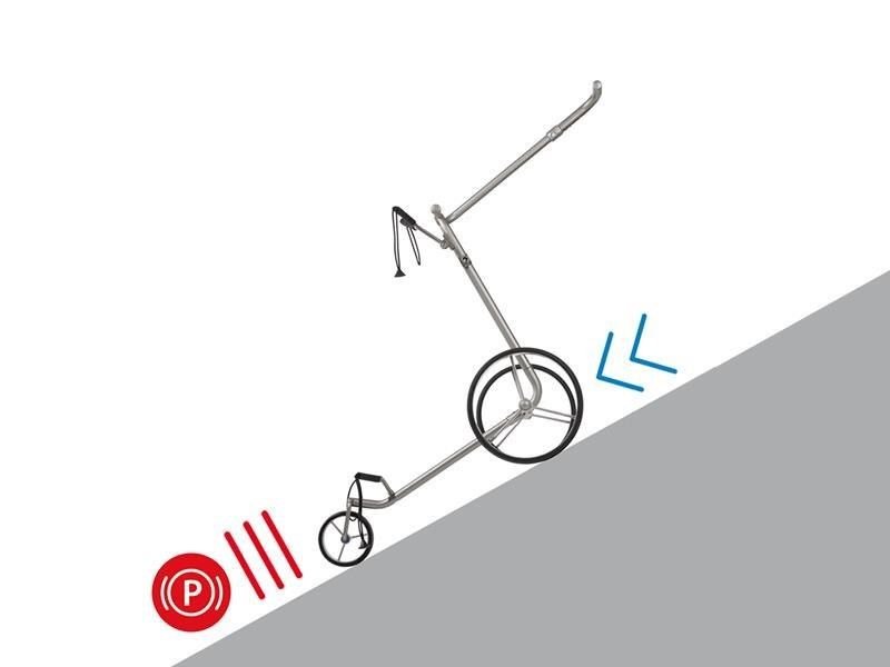 JuStar Carbon Light SET (incl. umbrella, scorecard holder, carry bag, el. parking brake) carrito eléctrico, titanium