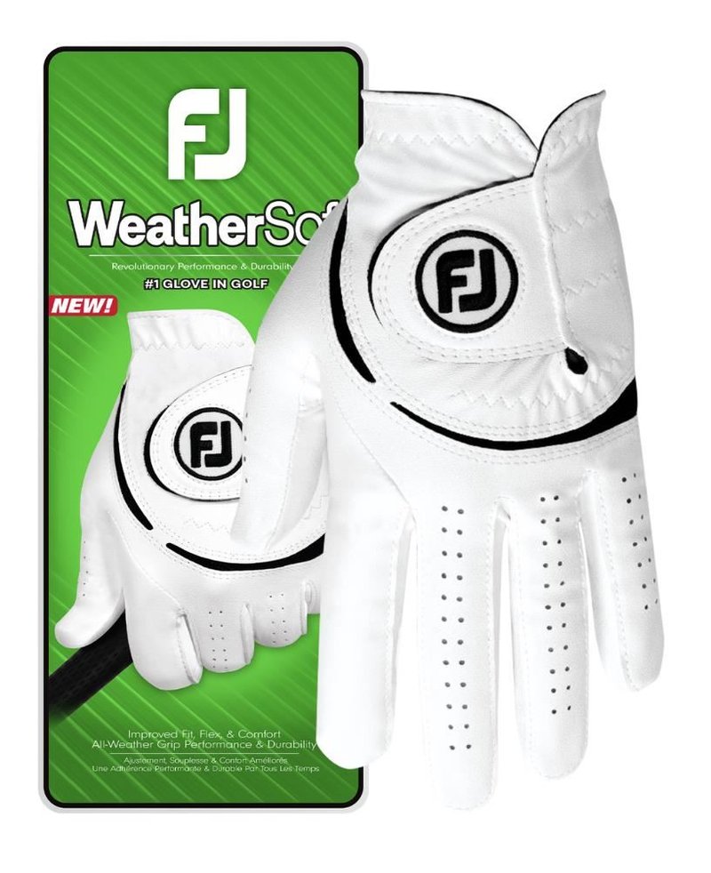 Footjoy FootJoy WeatherSof 24 guante de golf para hombre, blanco